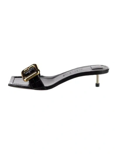 Pre-owned Jacquemus Leather Sandals In Black