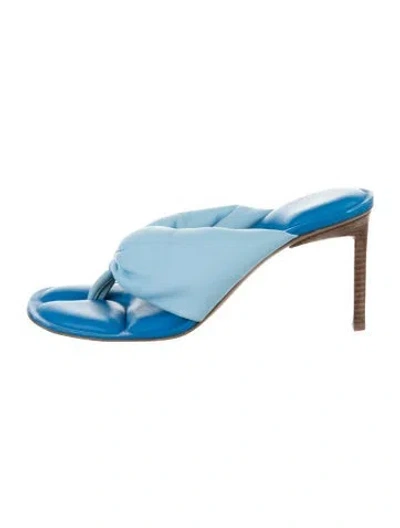 Pre-owned Jacquemus Leather Sandals In Blue