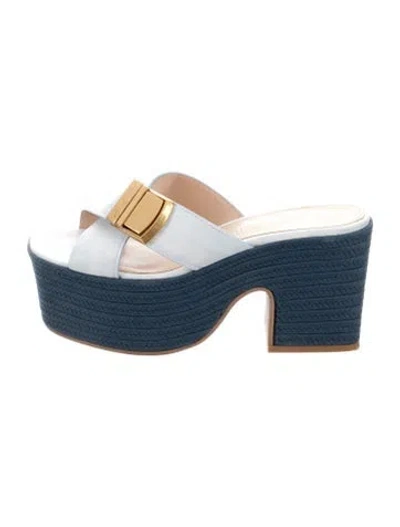 Pre-owned Jacquemus Leather Sandals In Blue