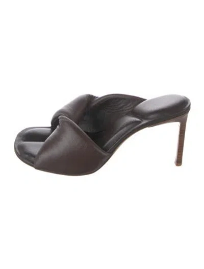 Pre-owned Jacquemus Leather Sandals In Brown