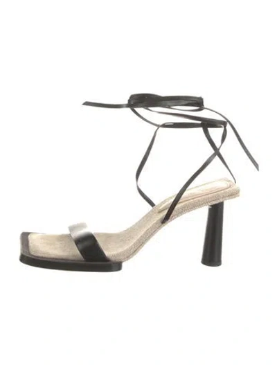 Pre-owned Jacquemus Leather Sandals In Neutral
