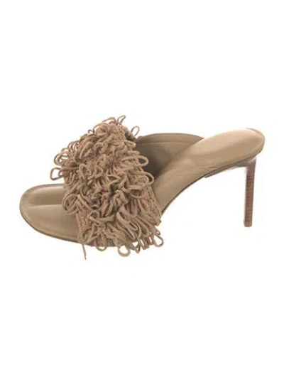 Pre-owned Jacquemus Leather Sandals In Neutrals