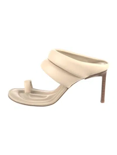 Pre-owned Jacquemus Leather Sandals In Neutrals