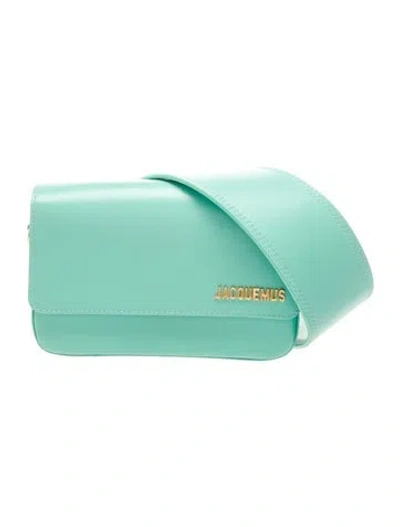 Pre-owned Jacquemus Leather Shoulder Bag In Blue