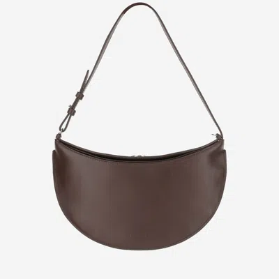 Jacquemus Leather Shoulder Bag In Brown
