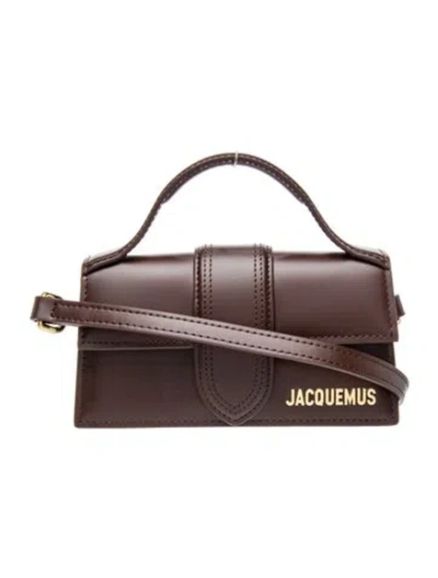 Pre-owned Jacquemus Leather Shoulder Bag In Brown