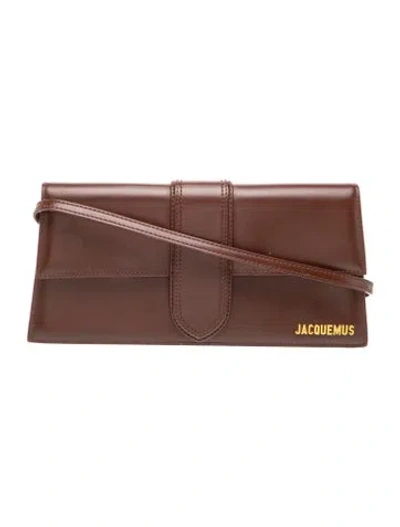 Pre-owned Jacquemus Leather Shoulder Bag In Brown