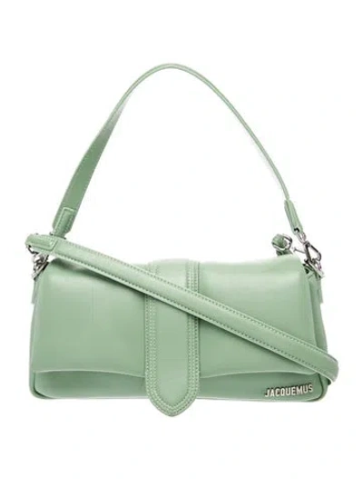 Pre-owned Jacquemus Leather Shoulder Bag In Green
