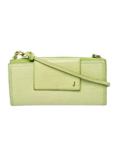 Pre-owned Jacquemus Leather Shoulder Bag In Green