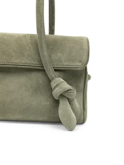 Jacquemus Leather Shoulder Bag In Blue
