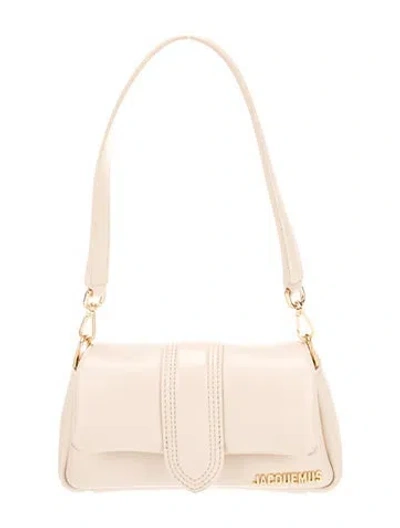 Pre-owned Jacquemus Leather Shoulder Bag In Neutral