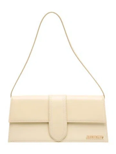 Pre-owned Jacquemus Leather Shoulder Bag In Neutral