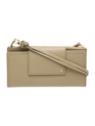 Pre-owned Jacquemus Leather Shoulder Bag In Neutral