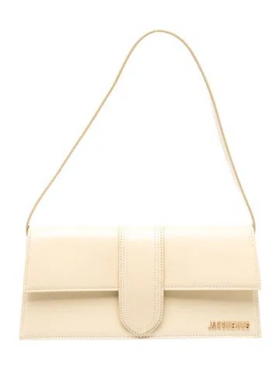 Pre-owned Jacquemus Leather Shoulder Bag In Neutral