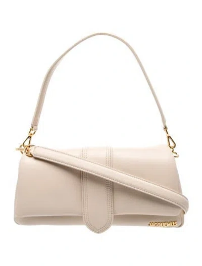 Pre-owned Jacquemus Leather Shoulder Bag In Neutral