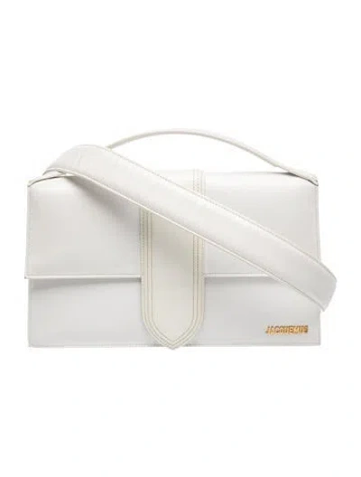 Pre-owned Jacquemus Leather Shoulder Bag In Neutral