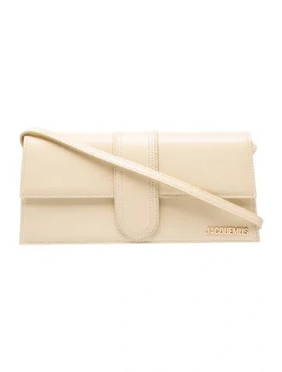 Pre-owned Jacquemus Leather Shoulder Bag In Neutrals