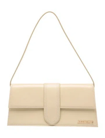 Pre-owned Jacquemus Leather Shoulder Bag In Neutrals