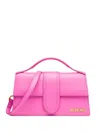 Jacquemus Le Bambino Long Leather Shoulder Bag In Pink