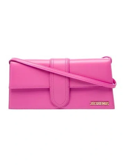 Pre-owned Jacquemus Leather Shoulder Bag In Pink