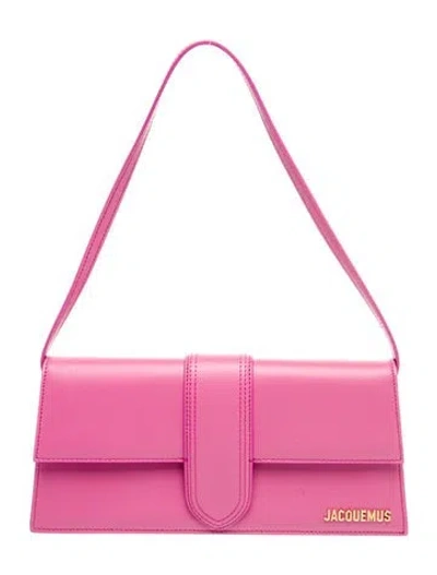 Pre-owned Jacquemus Leather Shoulder Bag In Pink