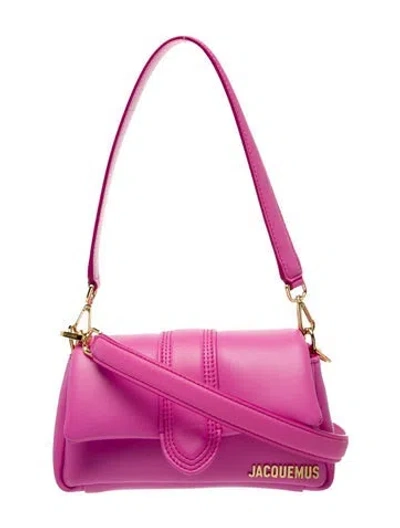 Pre-owned Jacquemus Leather Shoulder Bag In Pink
