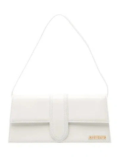 Pre-owned Jacquemus Leather Shoulder Bag In White