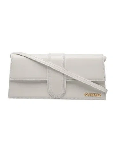 Pre-owned Jacquemus Leather Shoulder Bag In White