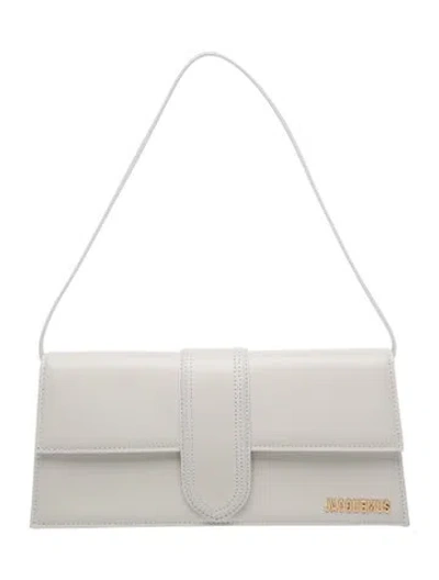 Pre-owned Jacquemus Leather Shoulder Bag In White