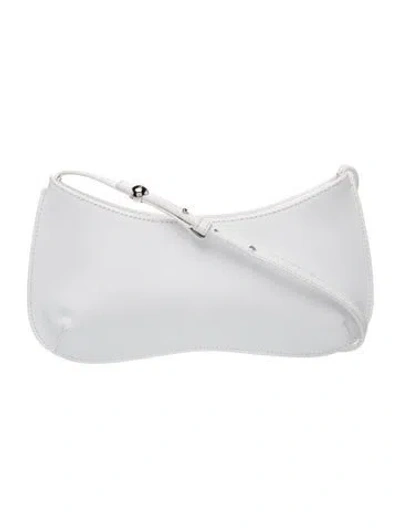 Pre-owned Jacquemus Leather Shoulder Bag In White