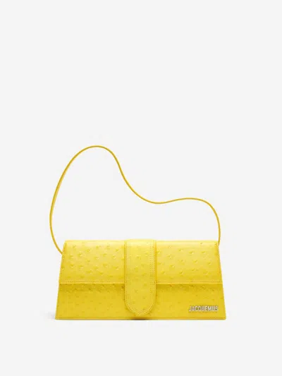 Jacquemus Leather Shoulder Bag In Yellow