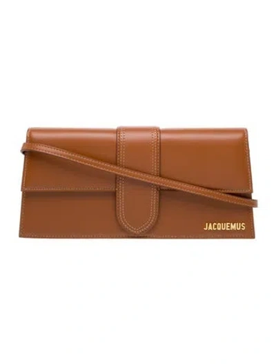 Pre-owned Jacquemus Leather Top Handle Bag In Brown