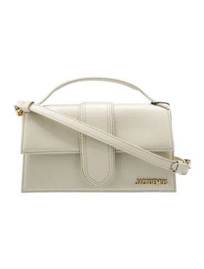 Pre-owned Jacquemus Leather Top Handle Bag In Neutral