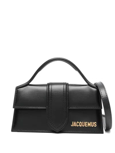 Jacquemus Leather Tote Bag In Black