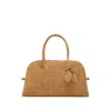 Jacquemus 'le Turismo' Beige Handbag With Crocodile Effect And Logo Embossed On The Front