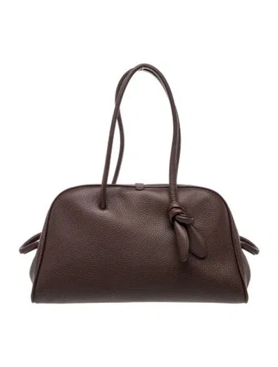 Pre-owned Jacquemus Leather Tote In Brown