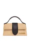 Jacquemus Leather-trimmed Woven Mini Bag By Bambino
