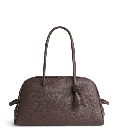 JACQUEMUS LEATHER TURISMO TOP-HANDLE BAG