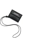 Jacquemus Logo Envelope Leather Wallet In Black