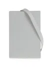 Jacquemus Leather Wallet With Shoulder Strap In Gray