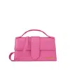 Jacquemus Le Grand Bambino Leather Shoulder Bag In Pink