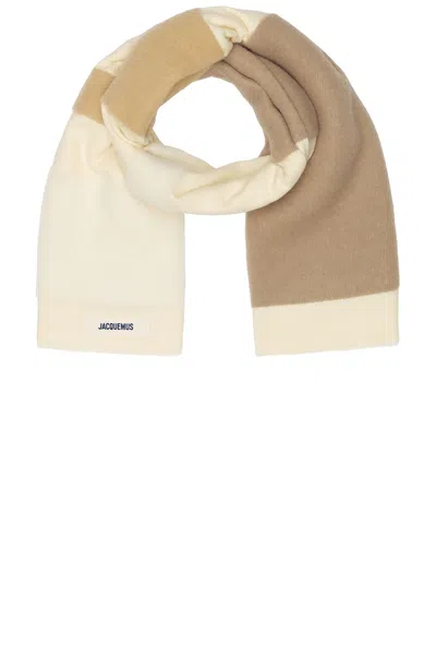 Jacquemus L'echarpe Arazzo In Multi Beige