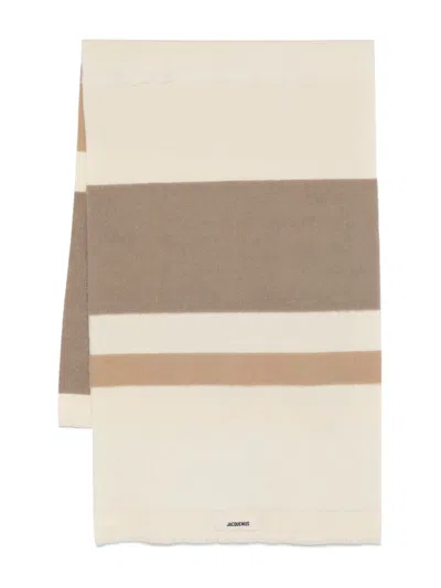 Jacquemus L'echarpe Arazzo Scarf In Neutrals