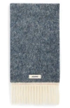 Jacquemus Fringed Scarf In Blue