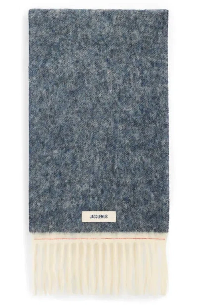 Jacquemus The Carro Scarf In Gray