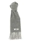 Jacquemus Lecharpe Carro Scarf In Gray