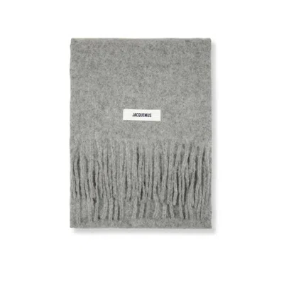 Jacquemus L'écharpe Carro Scarf In Gray