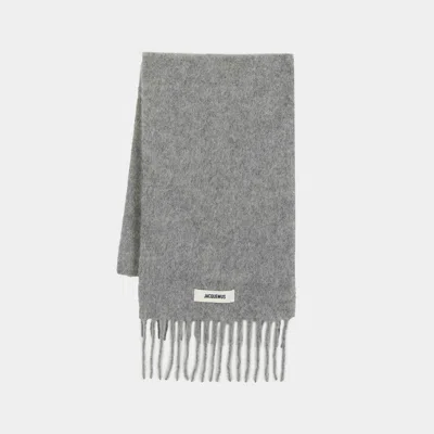 Jacquemus Women's L'echarpe Carro Scarf In Grey