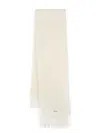 Jacquemus Soft Ivory White Scarf In Neutrals