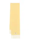 Jacquemus Womens L'echarpe Carro Fringed Wool-blend Scarf Yellow In Yellow